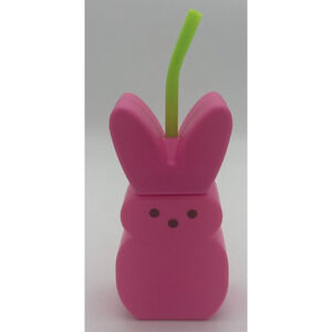 Easter PEEPS Pink Tumbler Cup, 14oz, New